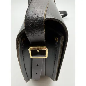 The Cambridge Satchel Company Saddle Bag Women Small Black Leather Crossbody thumbnail 6