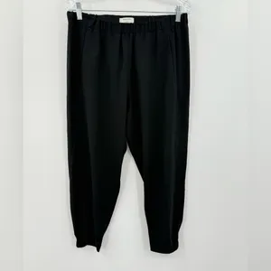 Aritzia‎ Babaton Dexter Ankle Jogger Pants Black Fine Japanese Fabric Size Large thumbnail 3