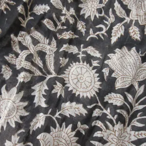 NWT Daughter's of India Kyra Mini in Pepper Floral Cotton Blockprint Dress XL thumbnail 4