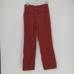 BDG Urban Outfitters Orange/Red Corduroy Straight Leg‎ Mid Rise Pant Size 25 thumbnail 11