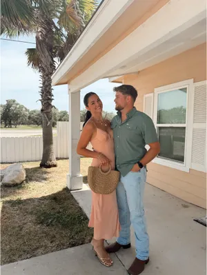 Selfie Leslie Peach silk dress thumbnail 2