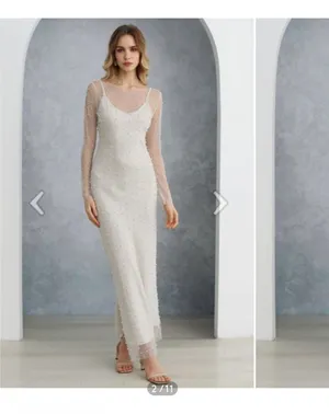 Pearl and Rhinestone Sheer Dress thumbnail 4