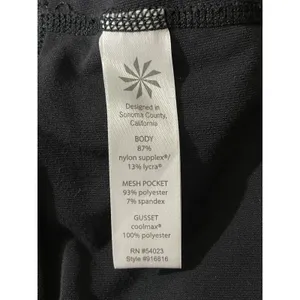 Athleta Women's Contender 2 in 1 Black Short & Skirt Size M Black Zip Pocket thumbnail 11