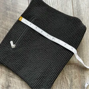 The Sak Original Crochet Knit Black Purse Shoulder Bag Medium Handbag thumbnail 8