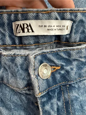 Zara Blue Wide-Leg Women's Jeans thumbnail 3