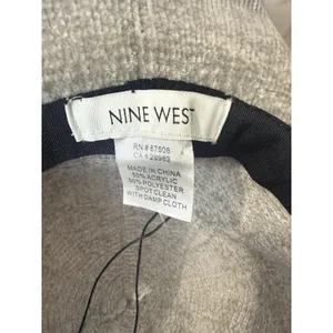 Nine West Grey Corduroy Women’s Fedora Bucket Hat Braided One Size NWOT thumbnail 7
