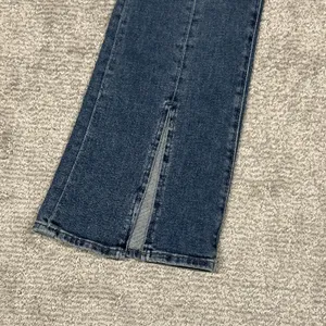 Seven 7 For All Mankind Bootcut Jeans Women 30 Med Wash Stretch Split Hem thumbnail 7