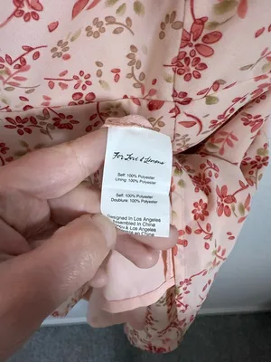 For Love & Lemons Aurora Floral Mini Dress Off Shoulder Ruffle XS thumbnail 9