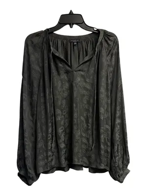 Current Air Anthropologie Floral Balloon Sleeve Blouse Size Large thumbnail 2
