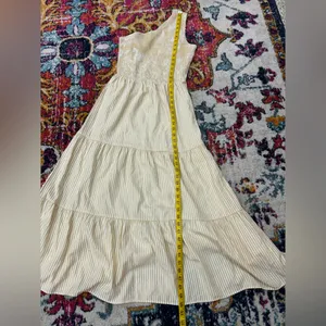 One shoulder smocked maxi dress Orange thumbnail 6
