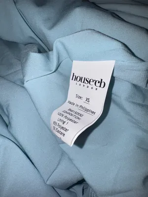 NWOT House Of CB MARCELLA ocean blue pleated maxi dress sz XS thumbnail 5