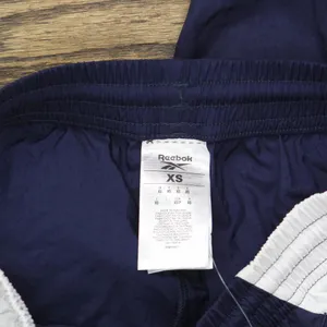 NWT Reebok Womens Colorblock Nylon Track Pants IT5650 Vector Navy Blue XS thumbnail 6