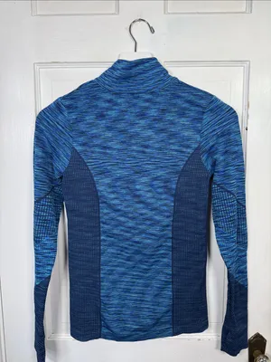 Athleta Flurry Half-Zip Athletic Training Blue Pullover W2421 Sz XS thumbnail 5