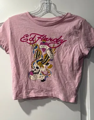 Ed Hardy Vintage Y2K Baby Tee thumbnail 1