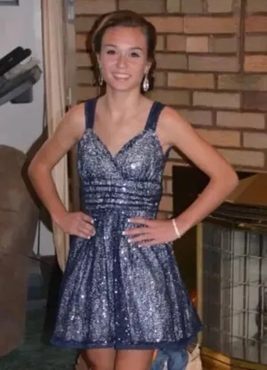 B darlin sequin dress mini dress formal homecoming high school size 1/2 XS thumbnail 1