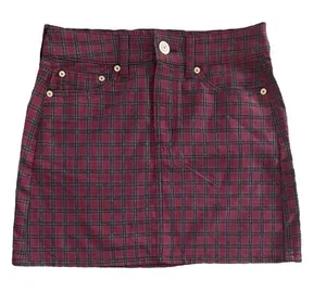 American Eagle High Rise Plaid Mini Skirt thumbnail 1