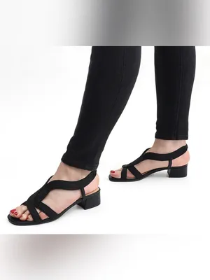 easy street Black Braided Slingback Sandal Size 8.5 thumbnail 7