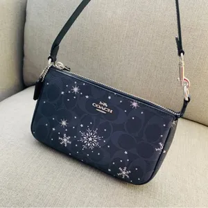 coach Nolita 19 In Signature Canvas With Snowflake Print c0091 thumbnail 5