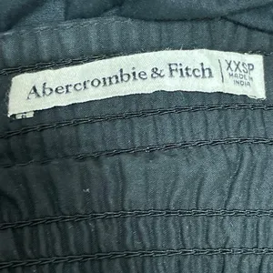 Abercrombie & Fitch Black Ruffle Sweetheart Tiered A Line Midi Dress Size XXSP thumbnail 4