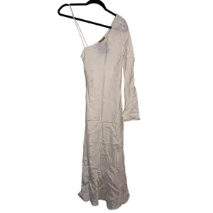 VRG GRL Silver Springs White Bias‎ Cut One Shoulder Maxi Dress Size 6 NEW thumbnail 2