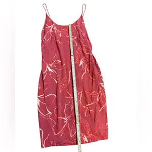 Free People Soft‎ Red Floral Slip Dress Lightweight Sz M thumbnail 6
