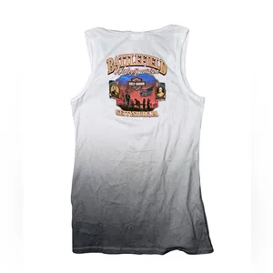 Harley-Davidson‎ Battlefield Gettysburg PA Graphic Tee tank top White large thumbnail 2