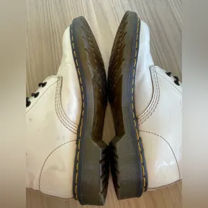 Dr. Martens White and Black Lace-Up Boots thumbnail 6