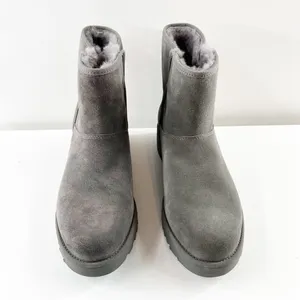 UGG Ankle Shearling Kristin Snow Boots Booties Gray 8.5 thumbnail 7