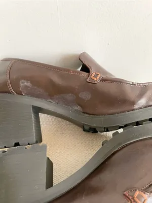 VTG Y2K Somethin Else By Skechers Chunky Brown Loafers Librarian Academia thumbnail 6