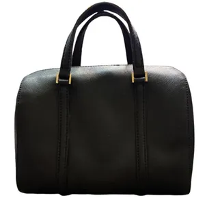 KATE SPADE Saffiano Leather Boston Handbag Black Dual Top Handle Zip Purse EUC thumbnail 2