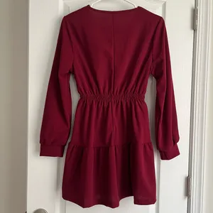 Burgundy dress Red thumbnail 5
