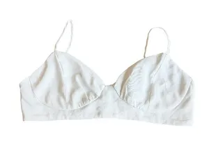 Princess Polly White Ivory Triangle Bralette Adjustable Strap Size 6 Women's thumbnail 1