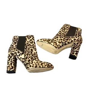 Sam Edelman Case Leopard Print Genuine‎ Calf Chelsea Ankle Booties sz 8 thumbnail 2