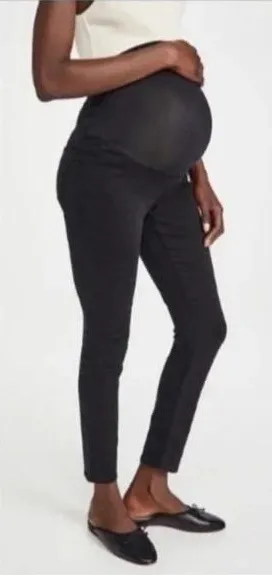 Madewell Maternity Skinny Jeans Over-the-Belly Black‎ Size 32 thumbnail 1