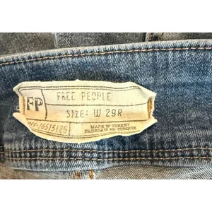 Free People‎ Womens 29R Just Float On Flare Jeans Blue High Rise Stretch Denim thumbnail 5