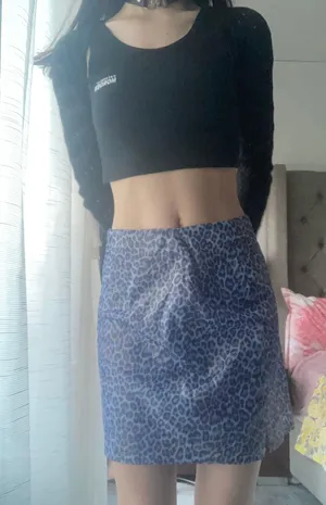 Y2K Blue Low rise Skirt Size 8 thumbnail 1