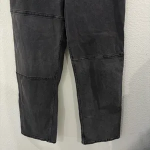 Hollister Ultra High-Rise Dad Jeans Washed Black Seamed Panel - Size 13R thumbnail 3