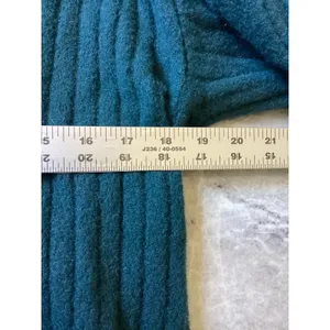 Aerie Women Teal Green Ribbed Knit Oversized Crewneck Sweater Small S/P 1393 thumbnail 2
