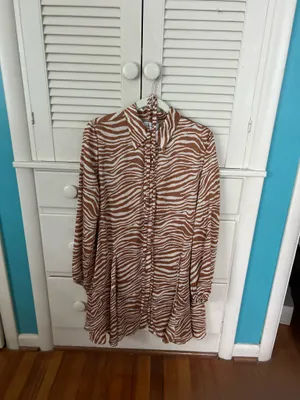 Adrienne Zebra Print Dress thumbnail 2