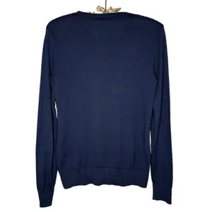 Polo Golf Ralph‎ Lauren Sweater V-Neck 100% Cotton Women Small Minimalist Preppy thumbnail 2