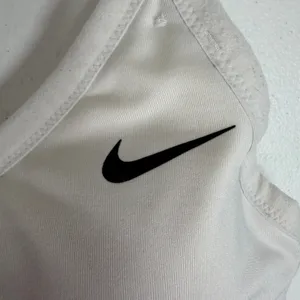 NIKE L Small Dri-Fit Indy Light Support Sports Bra White Swoosh Logo Women's thumbnail 4