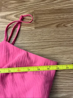 A New Day Bright Pink Spaghetti Strap Midi Dress Size XL thumbnail 3