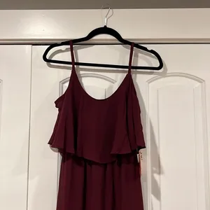 Show me your mumu wedding burgundy new with tags‎ maxi thumbnail 5