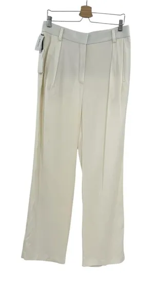 Aritzia Babaton 1-01 Giselle Boy Trouser Dress Pants White Cream Size 12‎ thumbnail 1