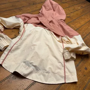 Nike Windrunner Windbreaker Jacket Womens Small‎ Dusty Rose Cream Colorblock Zip thumbnail 6