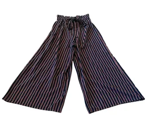 Sienna Sky Blue & Red Striped Wide Leg Dress Pants Size S thumbnail 1