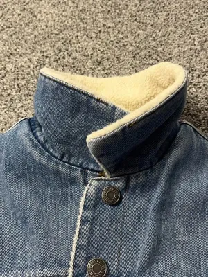 Vintage Lauren Jeans Co. Ralph Lauren Sherpa-lined denim vest thumbnail 4