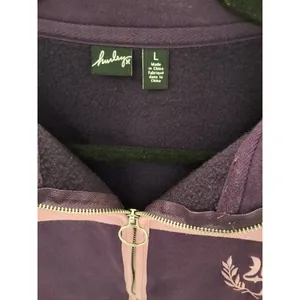 Hurley L Purple Pink Fleece Jacket Zip Up Logo Long Sleeve Women's thumbnail 2