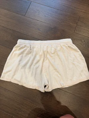 Ocean Drive Cream Terry Virginia Beach Women's Lounge Shorts Medium - C72-041 thumbnail 4
