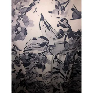 Jumpsuit Gray Floral Size XL Romper Adjustable Straps Summer Beach Vacation thumbnail 3